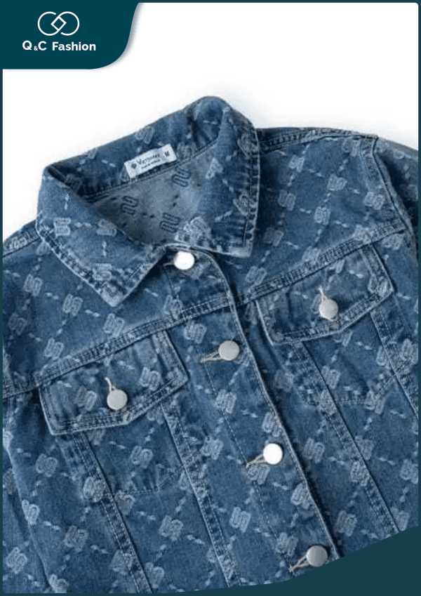 Áo Khoác Jean Nữ Form Rộng Tay Dài - Q&C Fashion