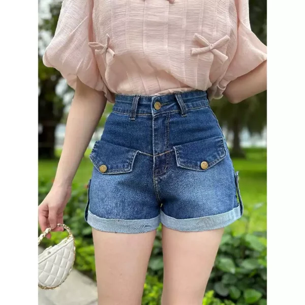 Quần short nữ ống rộng gập gấu - Q&C Fashion - Hình ảnh 4