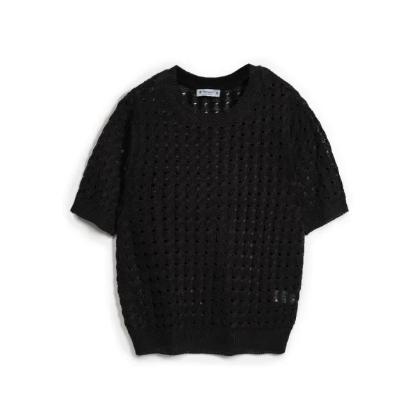 Áo len vặn thừng lỗ cộc tay nữ form rộng thời trang Hàn – Q&C fashion - Hình ảnh 5