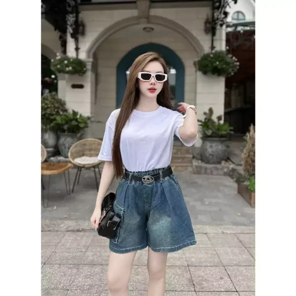 Áo Thun Nữ Trơn Cổ Tròn - Q&C fashion - Hình ảnh 5