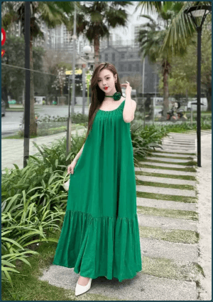 Váy Maxi Buộc Cổ Chéo - Q&C Fashion 8 11
