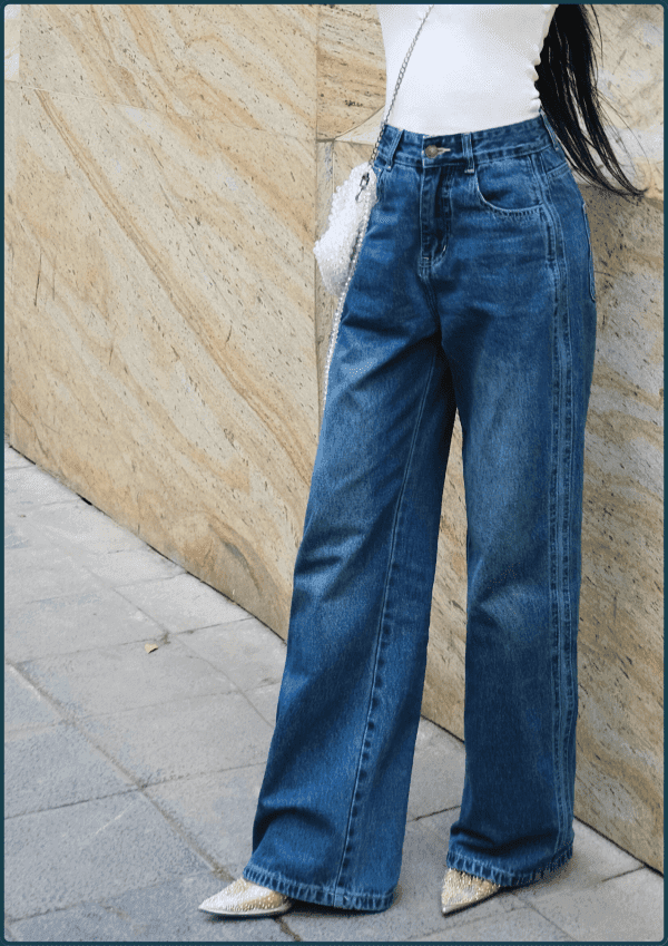 Quần Jeans Nữ Ống Suông Dáng Đứng Q&C Fashion - Hình ảnh 2