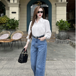 Phối set đồ quần jean cùng sơ mi nữ – phong cách ngày thường đến dự tiệc
