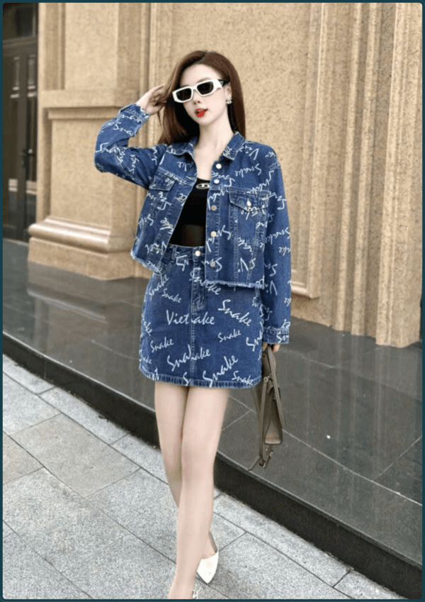 Chân Váy Jeans Nữ Co Giãn Nhẹ - Q&C Fashion - Hình ảnh 4