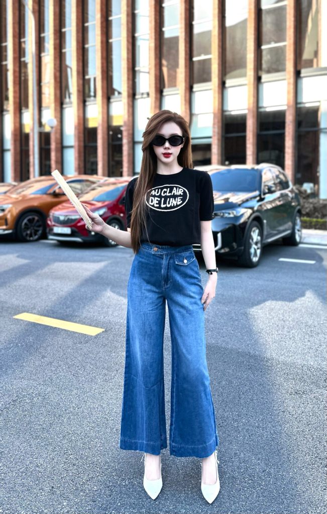 quần ống rộng nữ