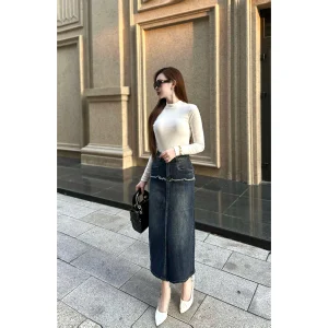 Chân Váy Jeans Nữ Dáng Chữ A - Q&C fashion