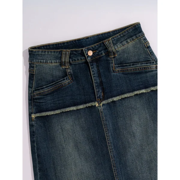 Chân Váy Jeans Nữ Dáng Chữ A - Q&C fashion - Hình ảnh 4