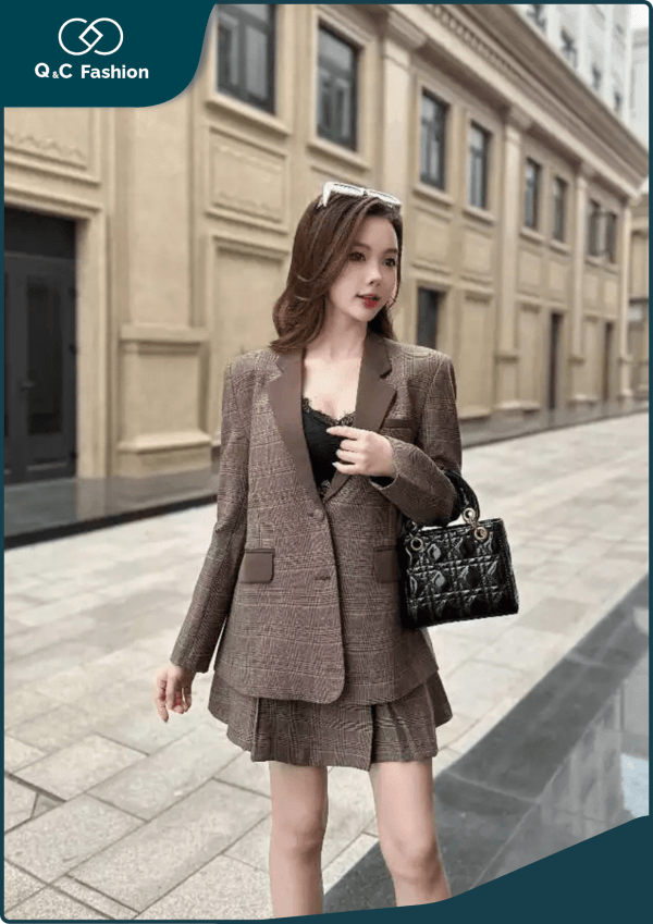SET Đồ Bộ Vest Nữ Thời Trang - Q&C Fashion