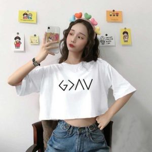 Áo phông croptop form rộng