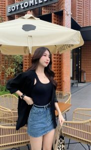 Chân Váy Jean Chữ A