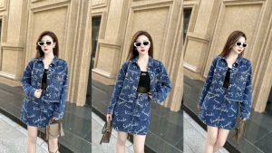 áo khoác jean nữ form rộng đẹp 